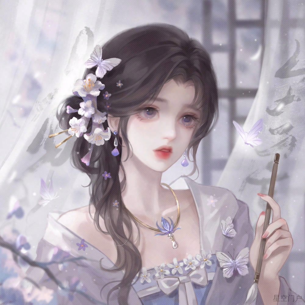 图片[13]-古风女头丨山有木兮木有枝，心悦君兮君不知。-星空门户