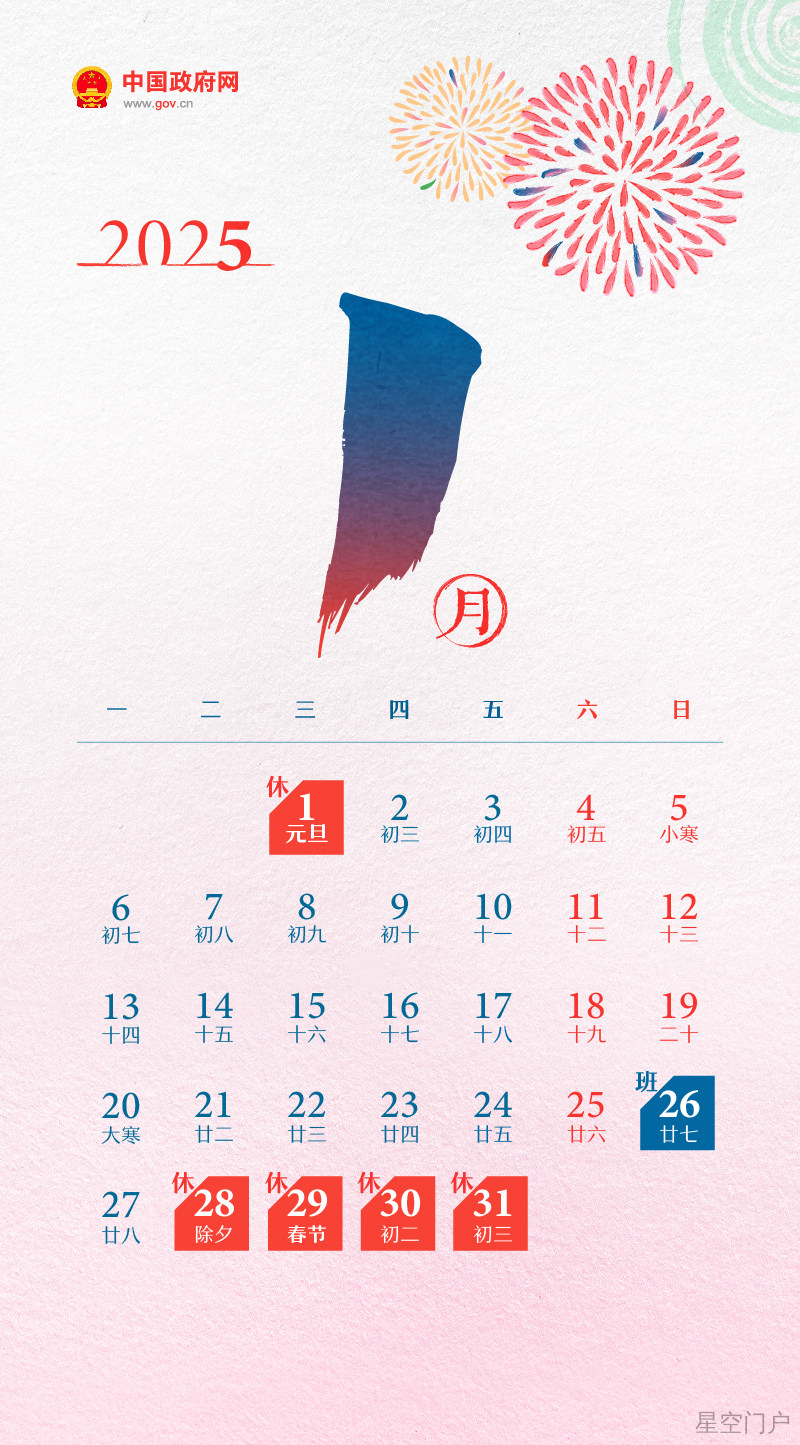 图片[2]-国务院办公厅关于2025年部分节假日安排的通知-星空门户